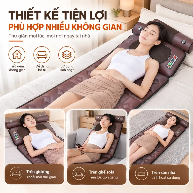 Thiết kế tiện lợi, phù hợp với nhiều không gian nghỉ ngơi